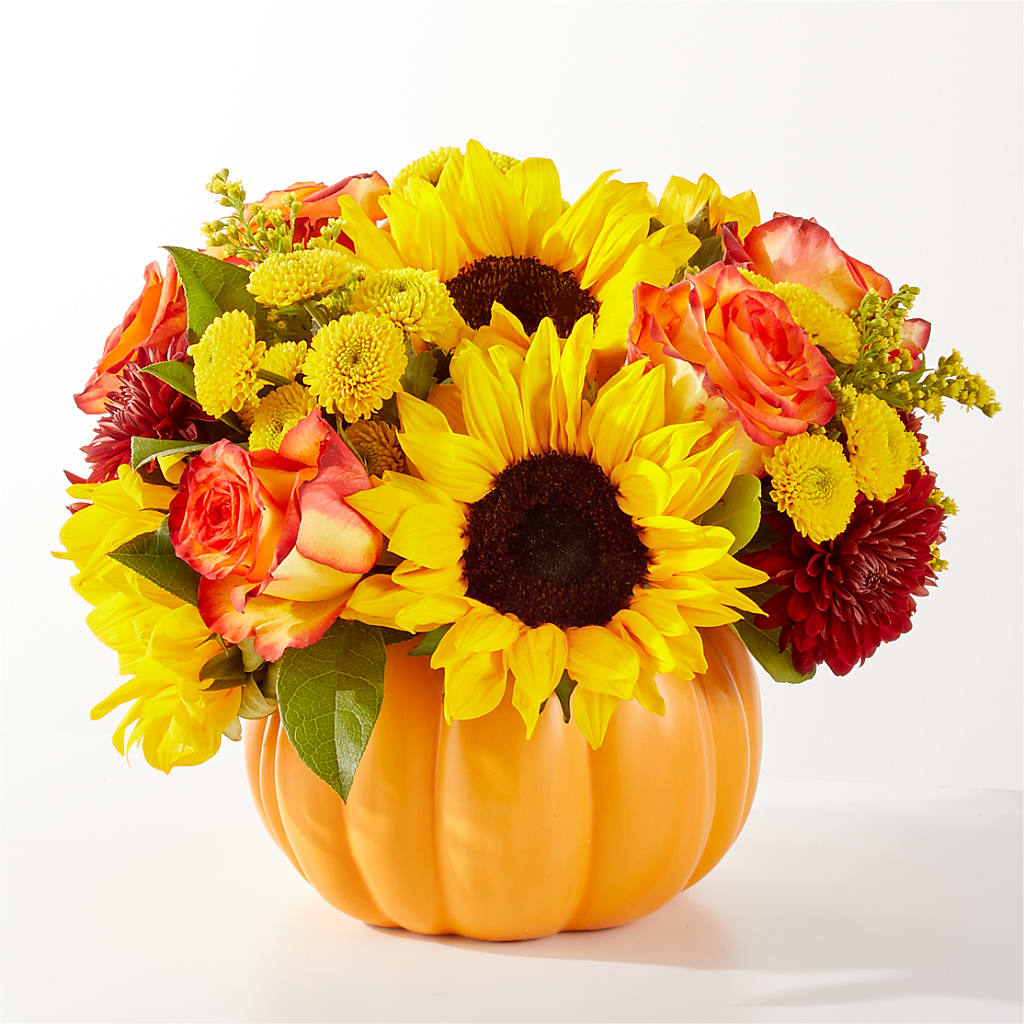 Golden Gourd Pumpkin Bouquet – Talia Flowers, Ottawa ON