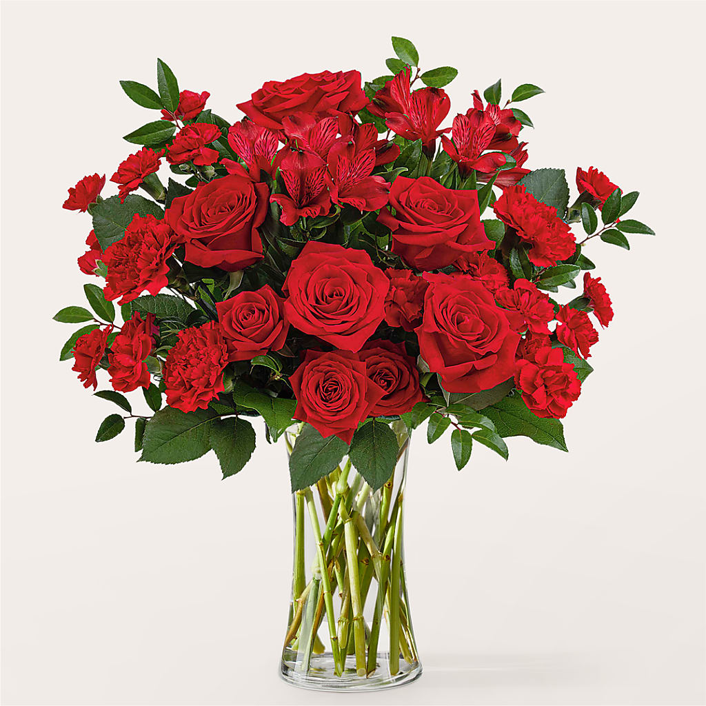 Brilliant Ruby Bouquet – Talia Flowers, Ottawa ON