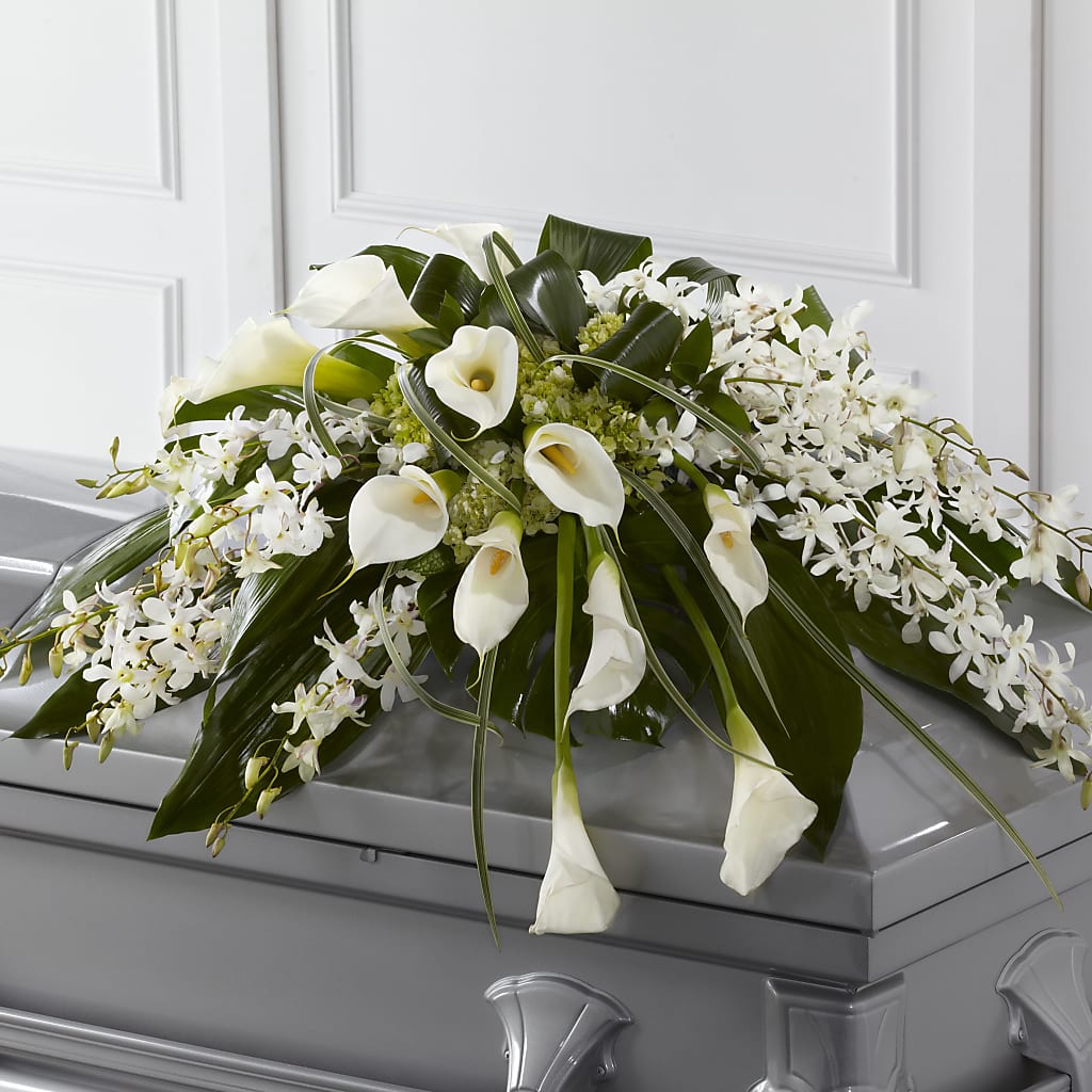 Angel Wings Casket Spray – Talia Flowers, Ottawa ON