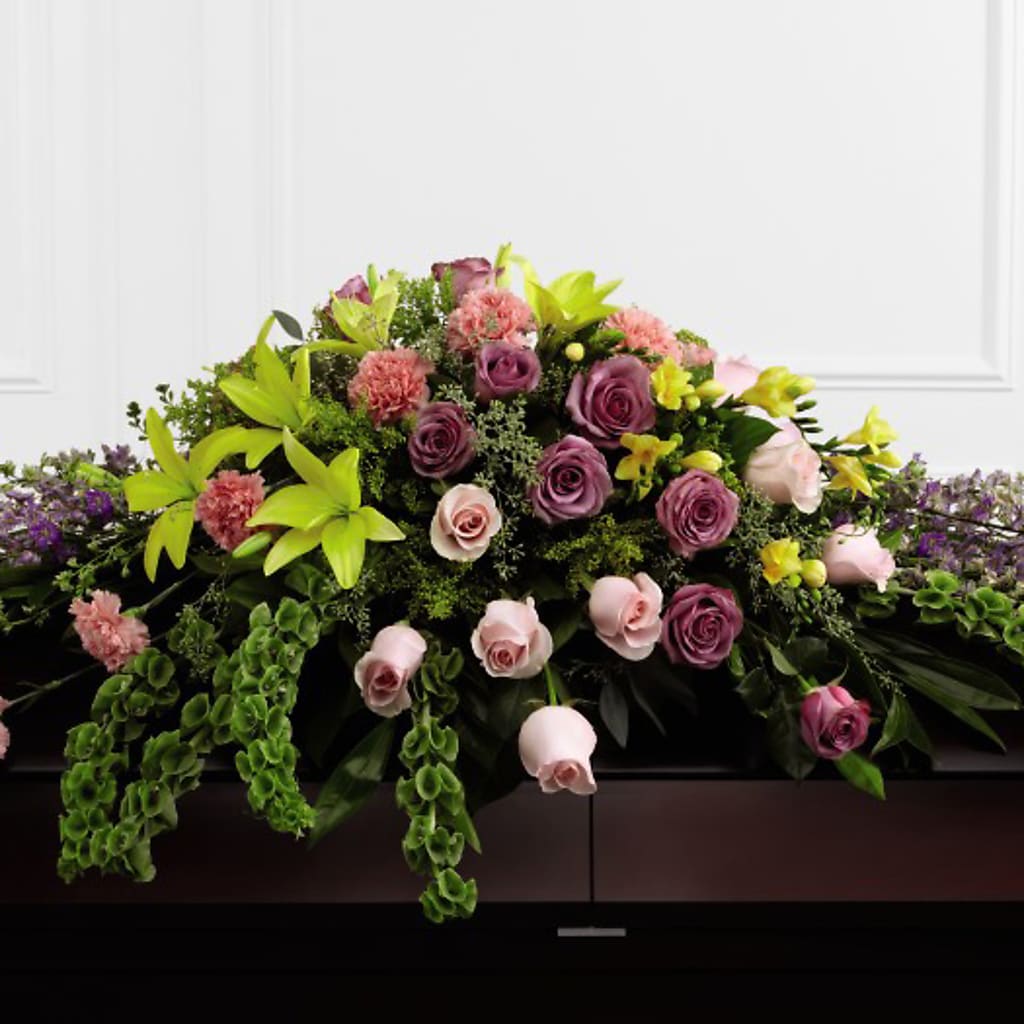 Forever Beloved Casket Spray – Talia Flowers, Ottawa ON