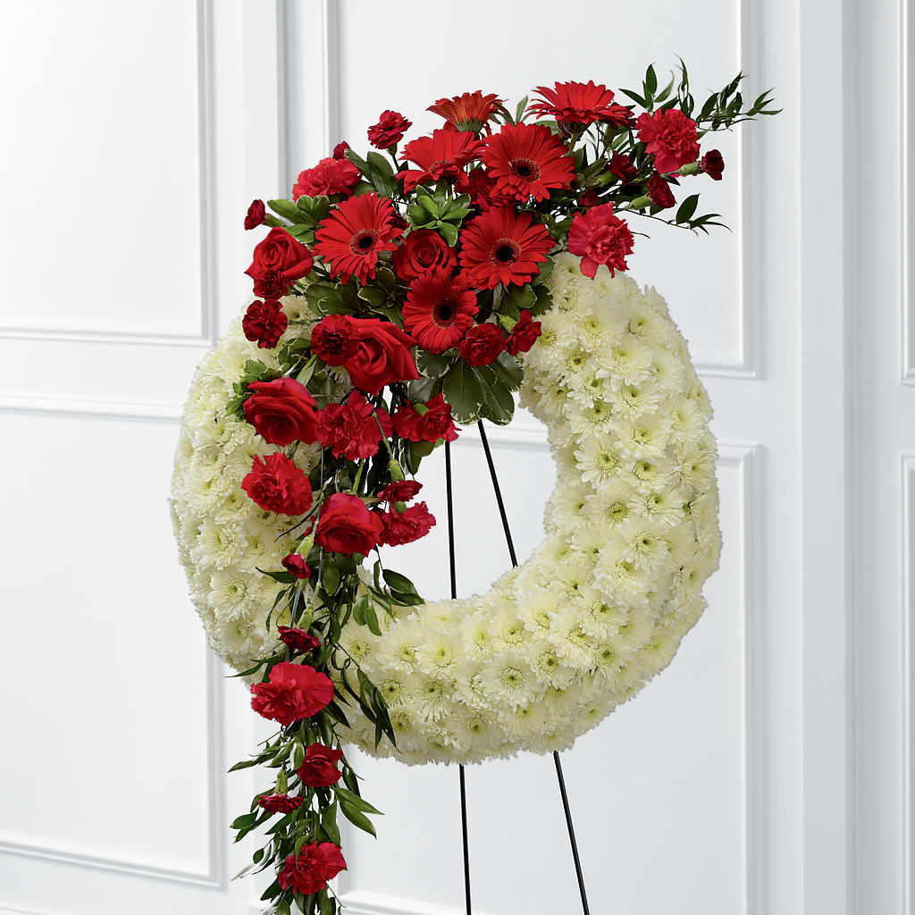 Graceful Tribute Wreath – Talia Flowers, Ottawa ON