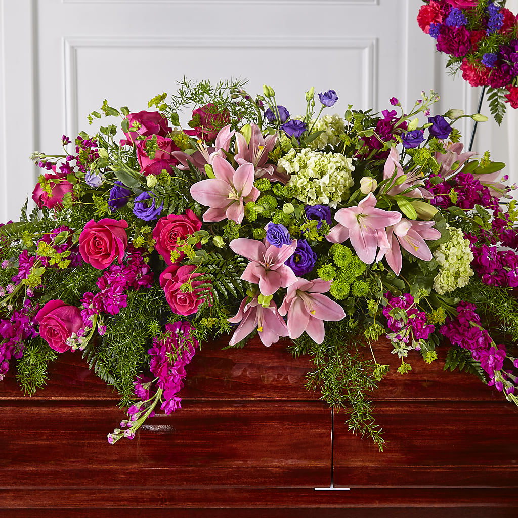 Radiant Tribute Casket Spray – Talia Flowers, Ottawa ON