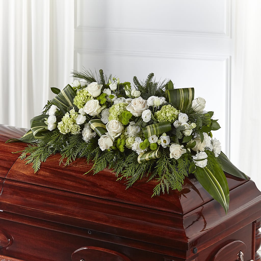 Hopeful Gesture Casket Spray – Talia Flowers, Ottawa ON