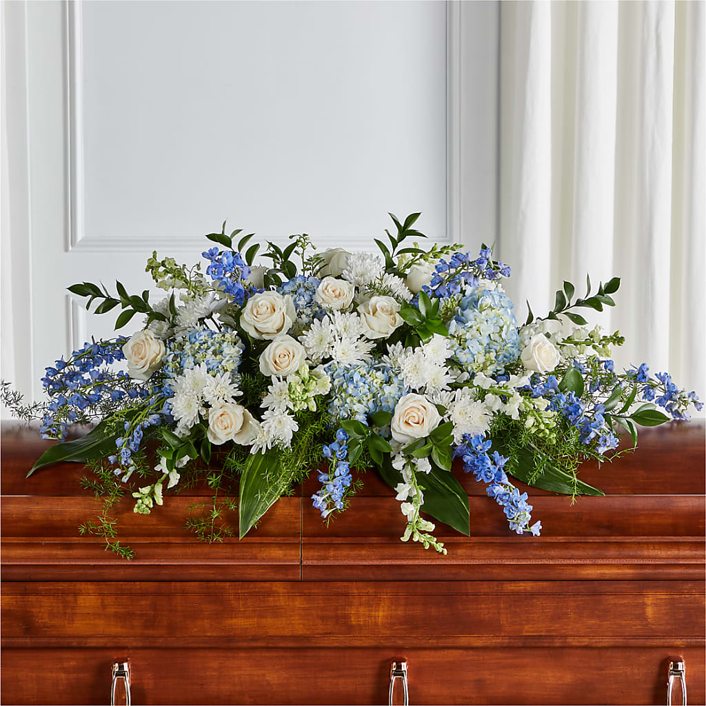 Timeless Essence Casket Spray – Talia Flowers, Ottawa ON