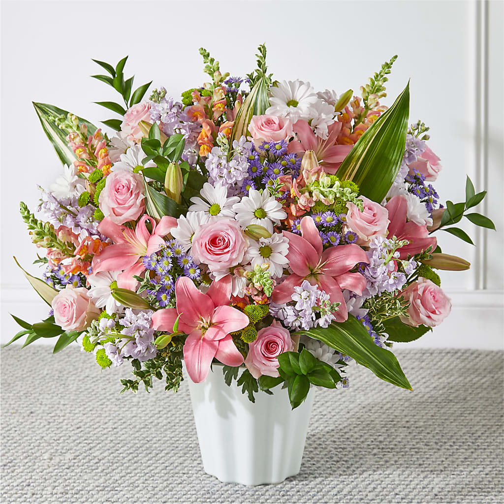 Abundant Compassion Floor Basket – Talia Flowers, Ottawa ON