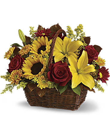 Golden Days Basket – Talia Flowers, Ottawa ON