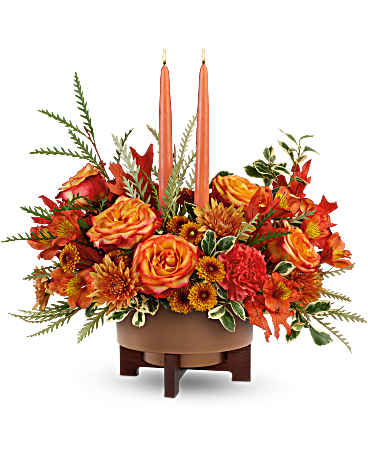 Teleflora's Fall Harvest Centerpiece – Talia Flowers, Ottawa ON