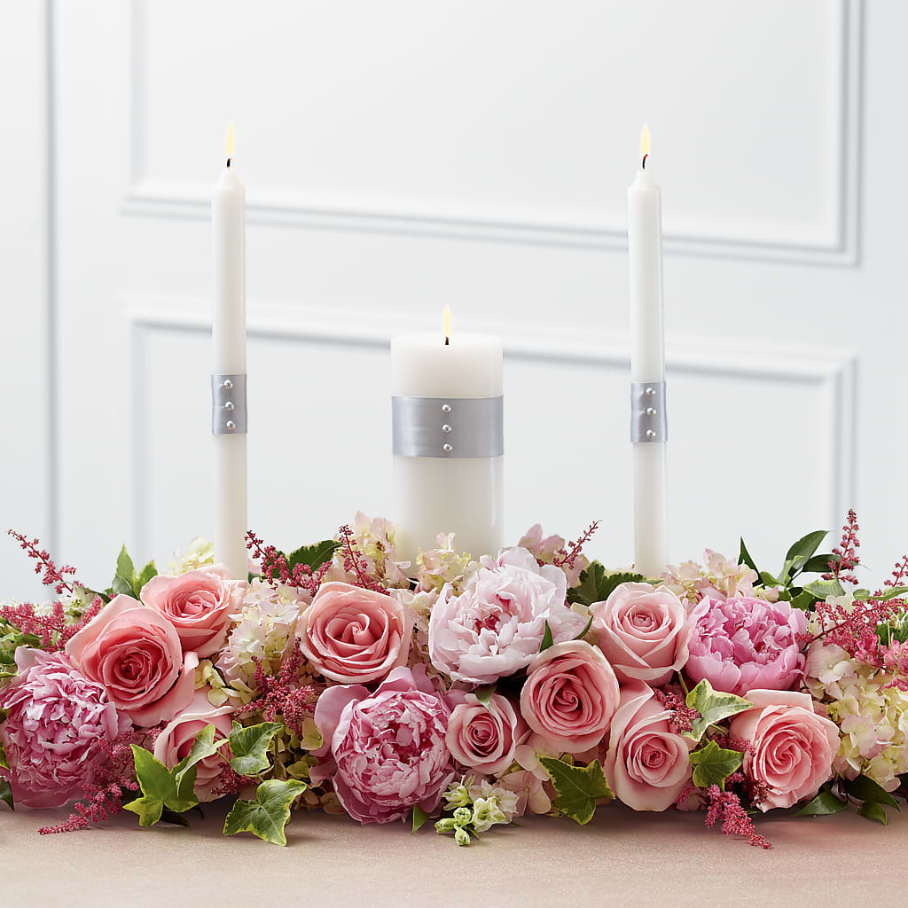 Worldwide Romance Unity Candle Arrangement – Talia Flowers, Ottawa ON