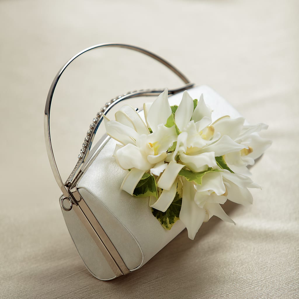 White Purse Decor – Talia Flowers, Ottawa ON