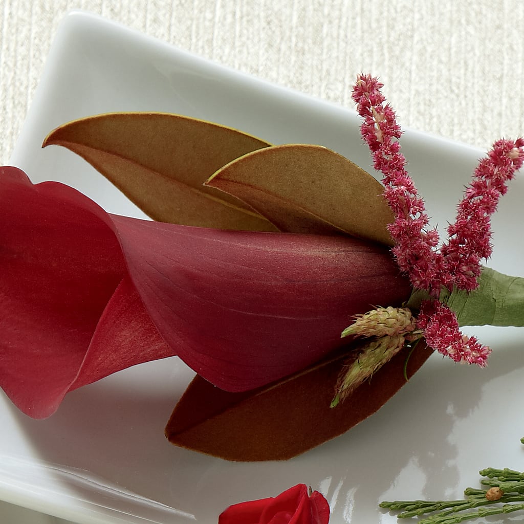 Red Calla Boutonniere – Talia Flowers, Ottawa ON