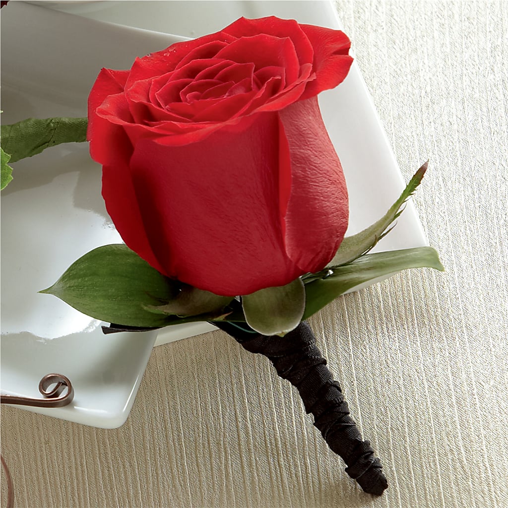 Red Rose Boutonniere – Talia Flowers, Ottawa ON