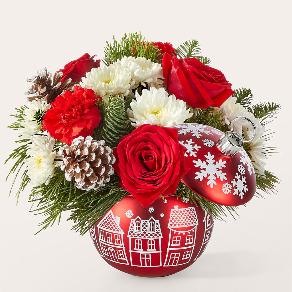 Christmas Village Ornament –  Talia Flowers, Ottawa ON
