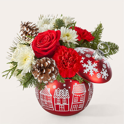 Christmas Village Ornament –  Talia Flowers, Ottawa ON