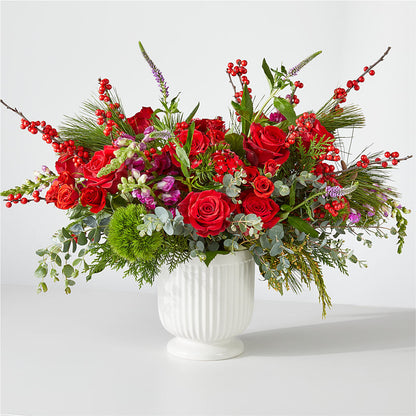 Big Red Bow Bouquet –  Talia Flowers, Ottawa ON