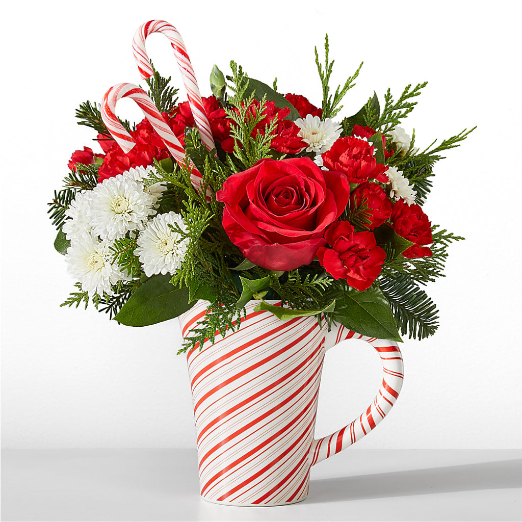 Peppermint Swirl Mug –  Talia Flowers, Ottawa ON