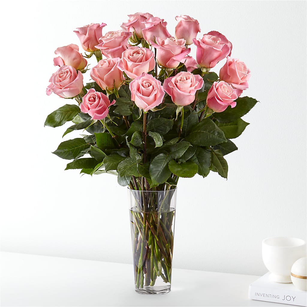 Long Stem Pink Rose Bouquet –  Talia Flowers, Ottawa ON