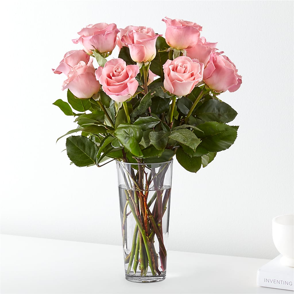 Long Stem Pink Rose Bouquet –  Talia Flowers, Ottawa ON