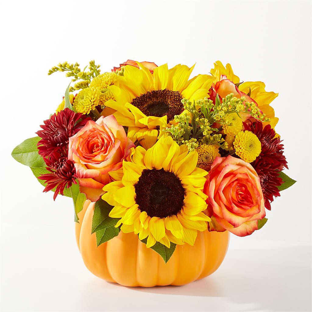 Golden Gourd Pumpkin Bouquet –  Talia Flowers, Ottawa ON