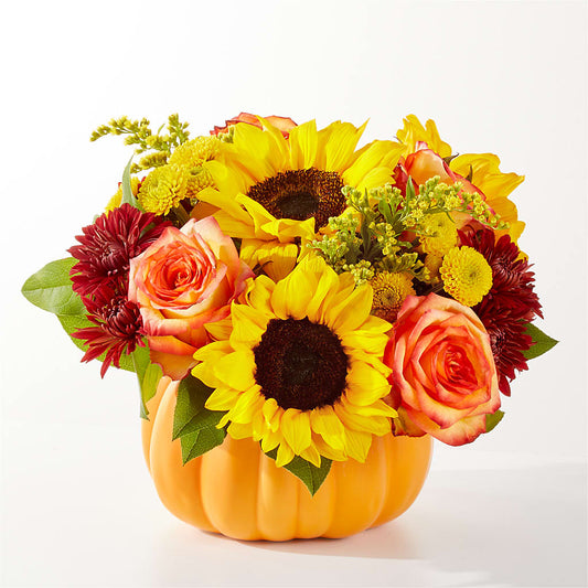 Golden Gourd Pumpkin Bouquet –  Talia Flowers, Ottawa ON