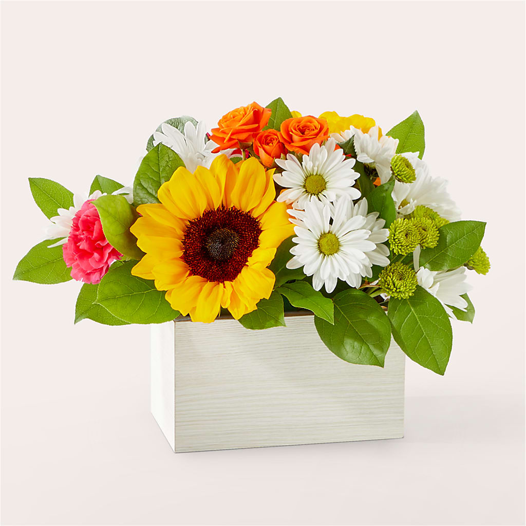Sun-drenched Blooms Box Bouquet –  Talia Flowers, Ottawa ON