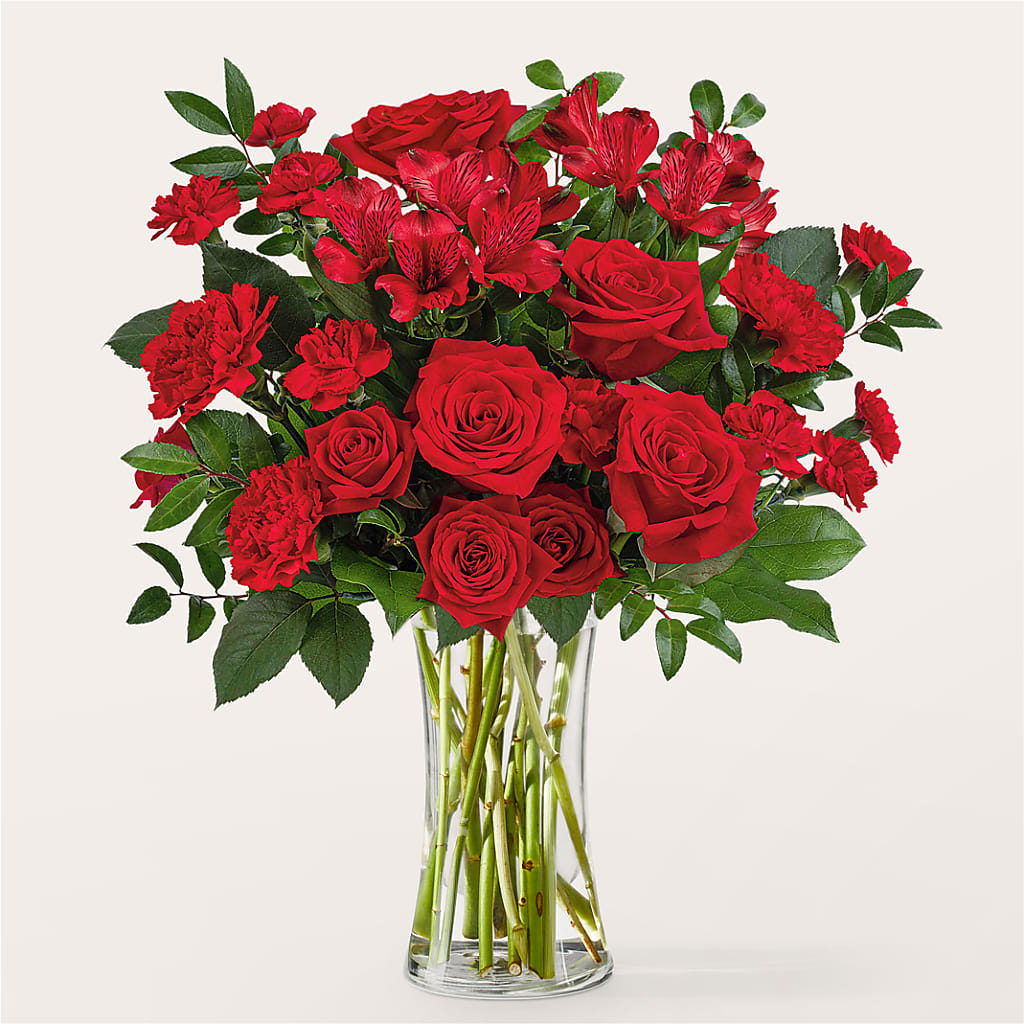 Brilliant Ruby Bouquet –  Talia Flowers, Ottawa ON