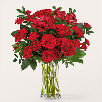 Brilliant Ruby Bouquet –  Talia Flowers, Ottawa ON