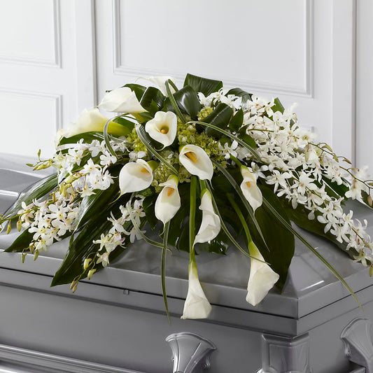 Angel Wings Casket Spray –  Talia Flowers, Ottawa ON