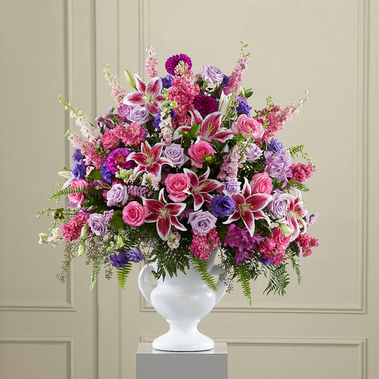 Peaceful Tribute Arrangement –  Talia Flowers, Ottawa ON
