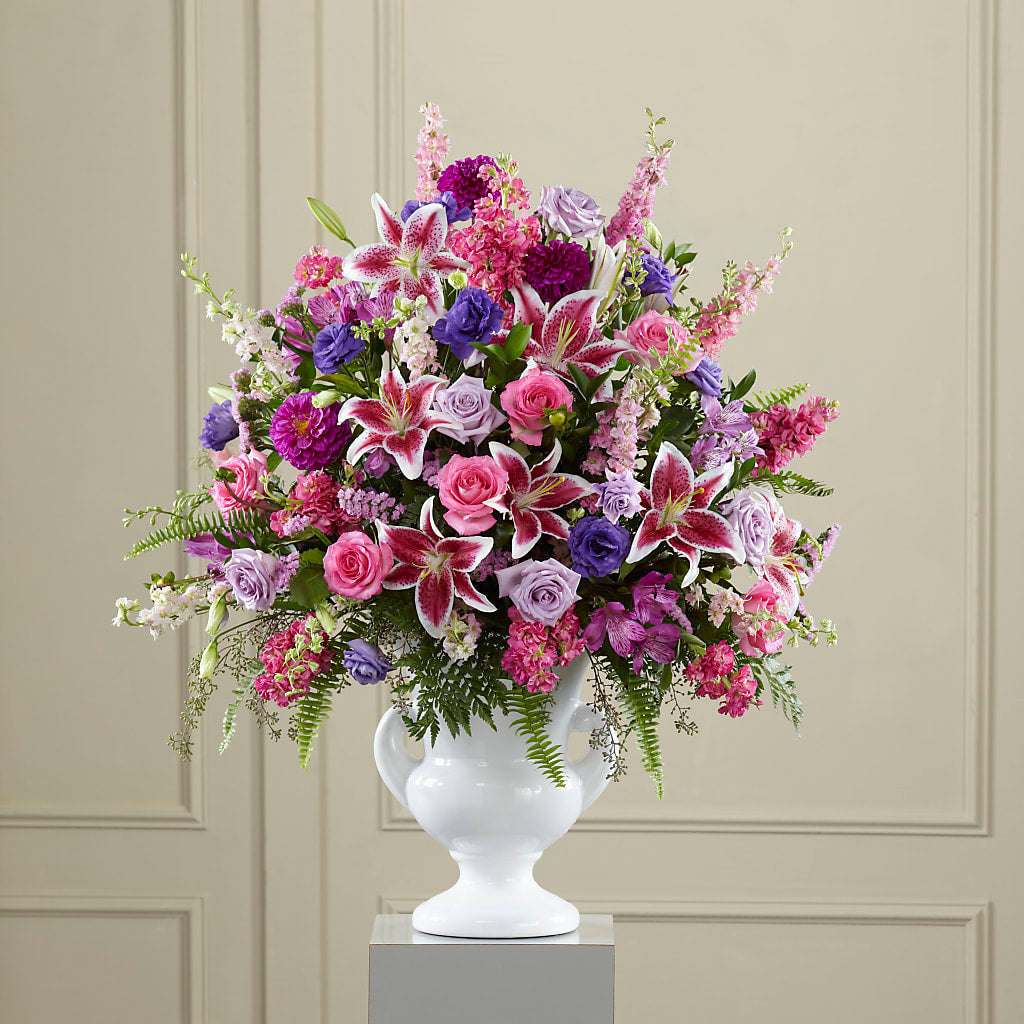Peaceful Tribute Arrangement –  Talia Flowers, Ottawa ON