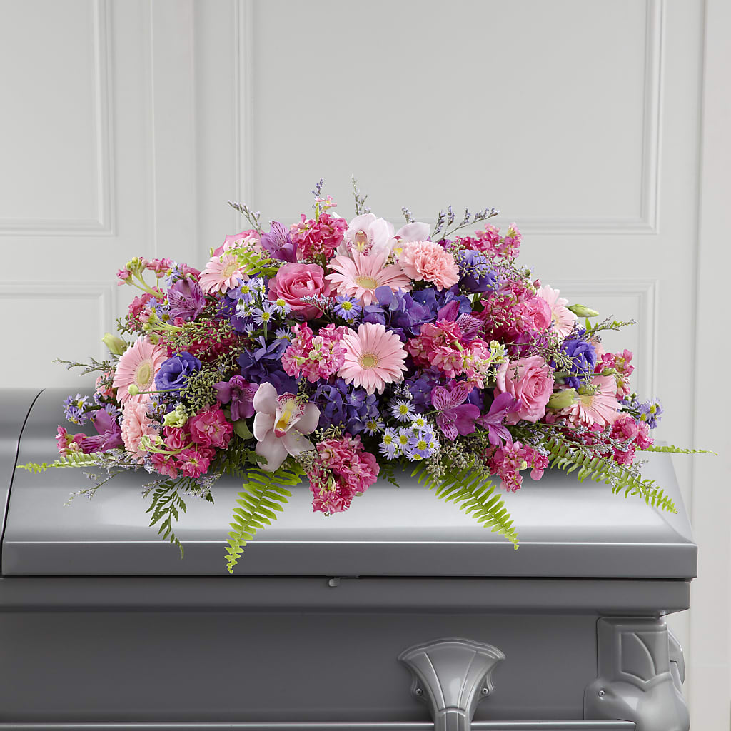 Glorious Garden Casket Spray –  Talia Flowers, Ottawa ON