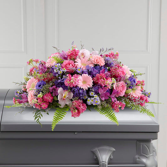 Glorious Garden Casket Spray –  Talia Flowers, Ottawa ON