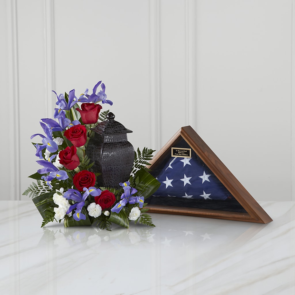 Patriotic Tribute Arrangement –  Talia Flowers, Ottawa ON
