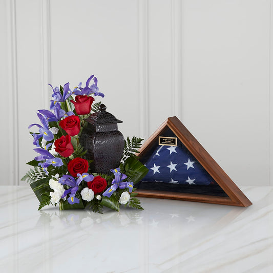 Patriotic Tribute Arrangement –  Talia Flowers, Ottawa ON