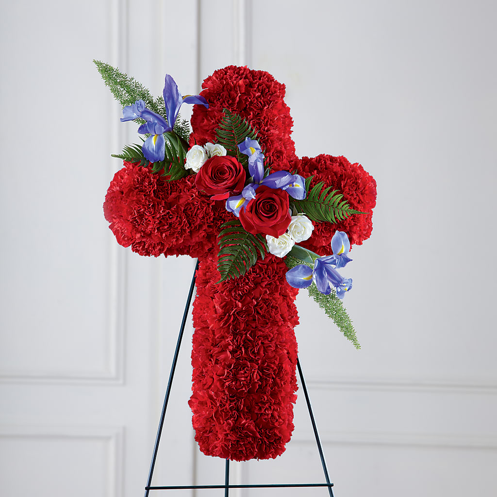 Faithful Hero Floral Cross –  Talia Flowers, Ottawa ON