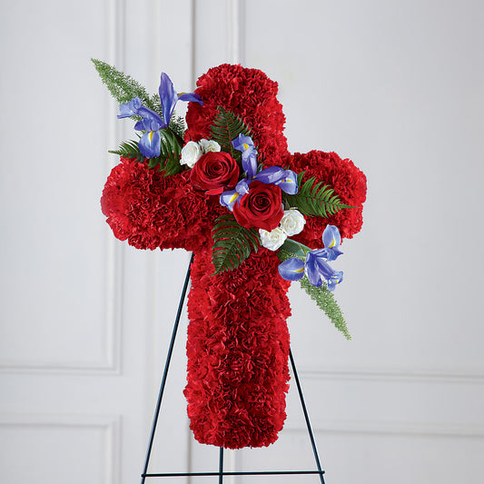 Faithful Hero Floral Cross –  Talia Flowers, Ottawa ON