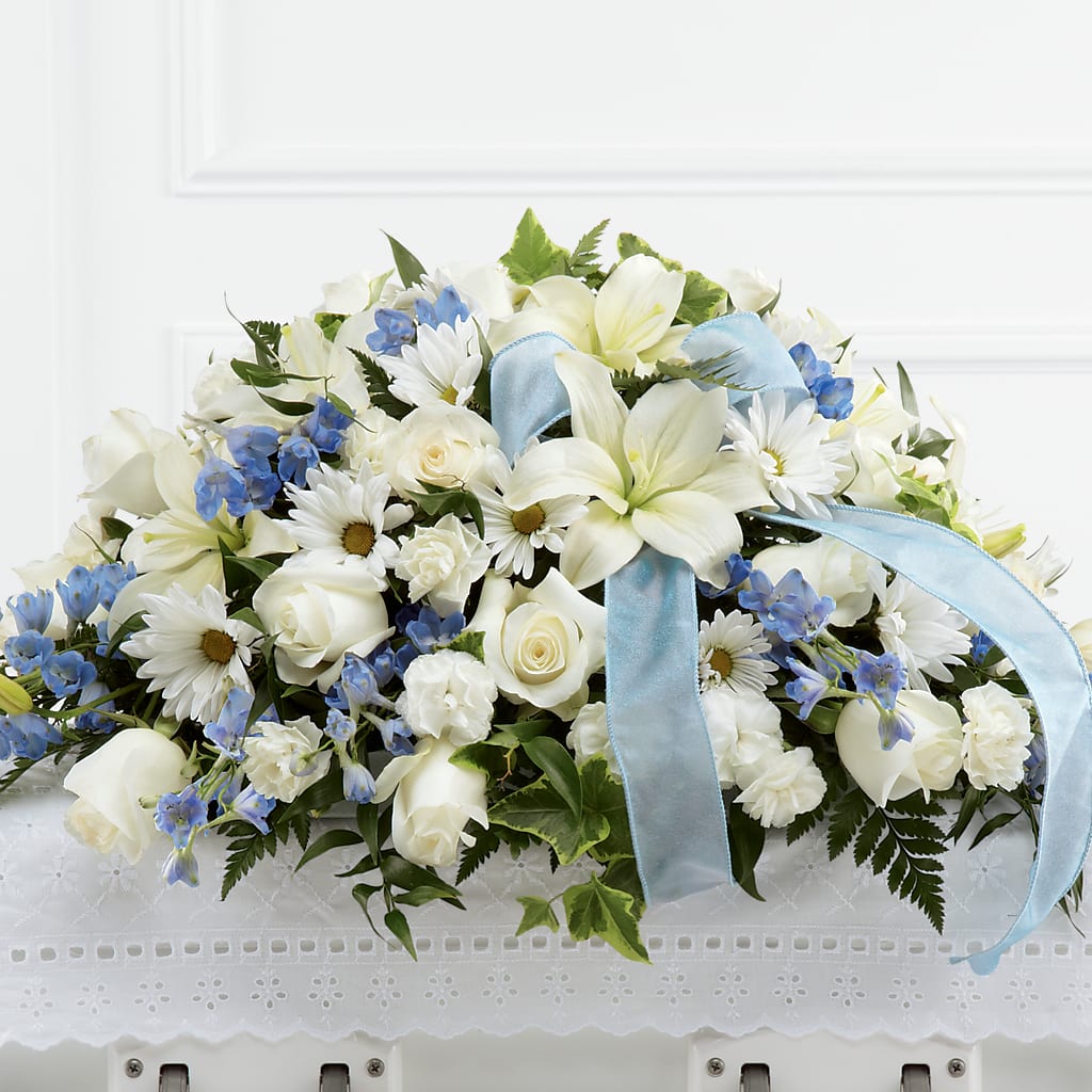 Tender Treasure Casket Spray –  Talia Flowers, Ottawa ON