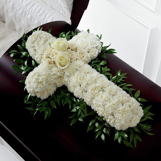 Peaceful Memories Casket Spray (Standard) –  Talia Flowers, Ottawa ON