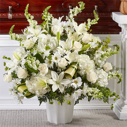 Thoughts of Tranquility Floor Basket –  Talia Flowers, Ottawa ON