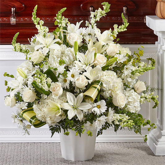 Thoughts of Tranquility Floor Basket –  Talia Flowers, Ottawa ON