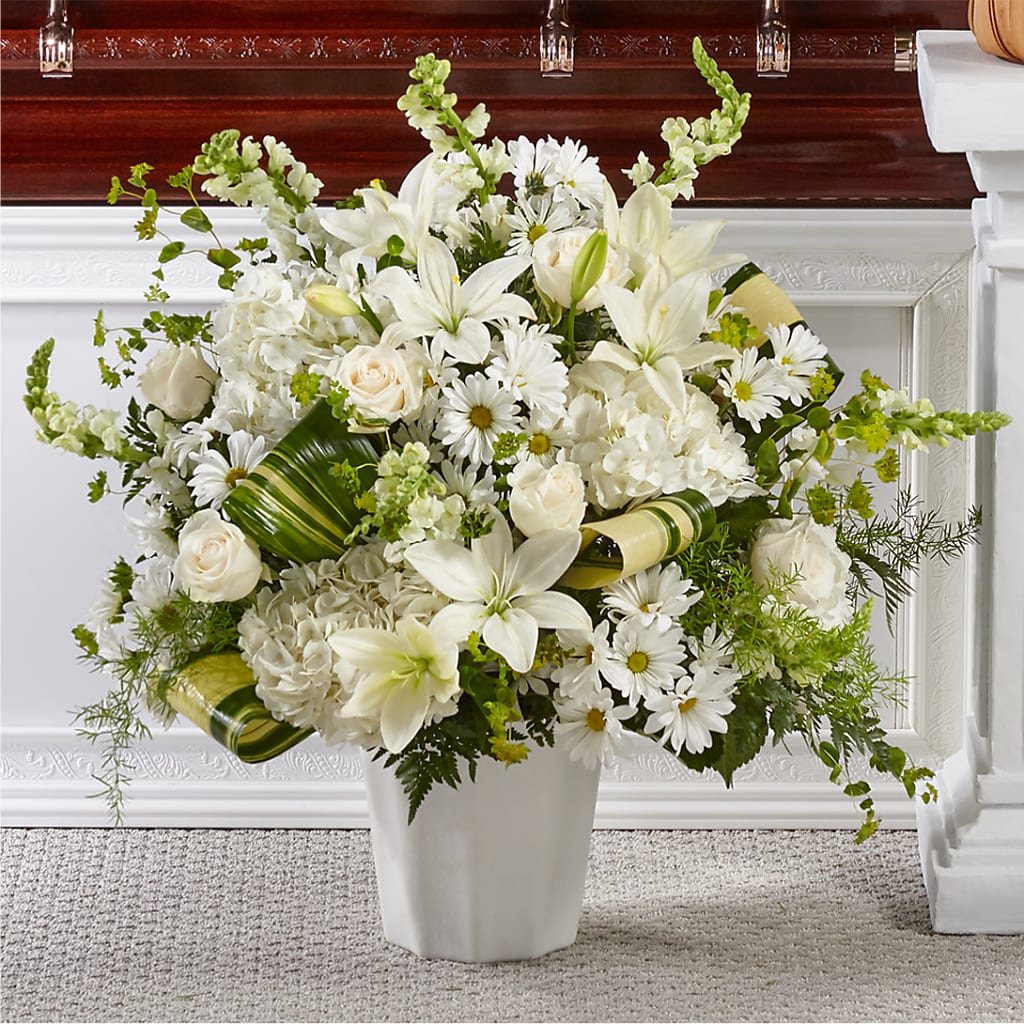 Thoughts of Tranquility Floor Basket –  Talia Flowers, Ottawa ON