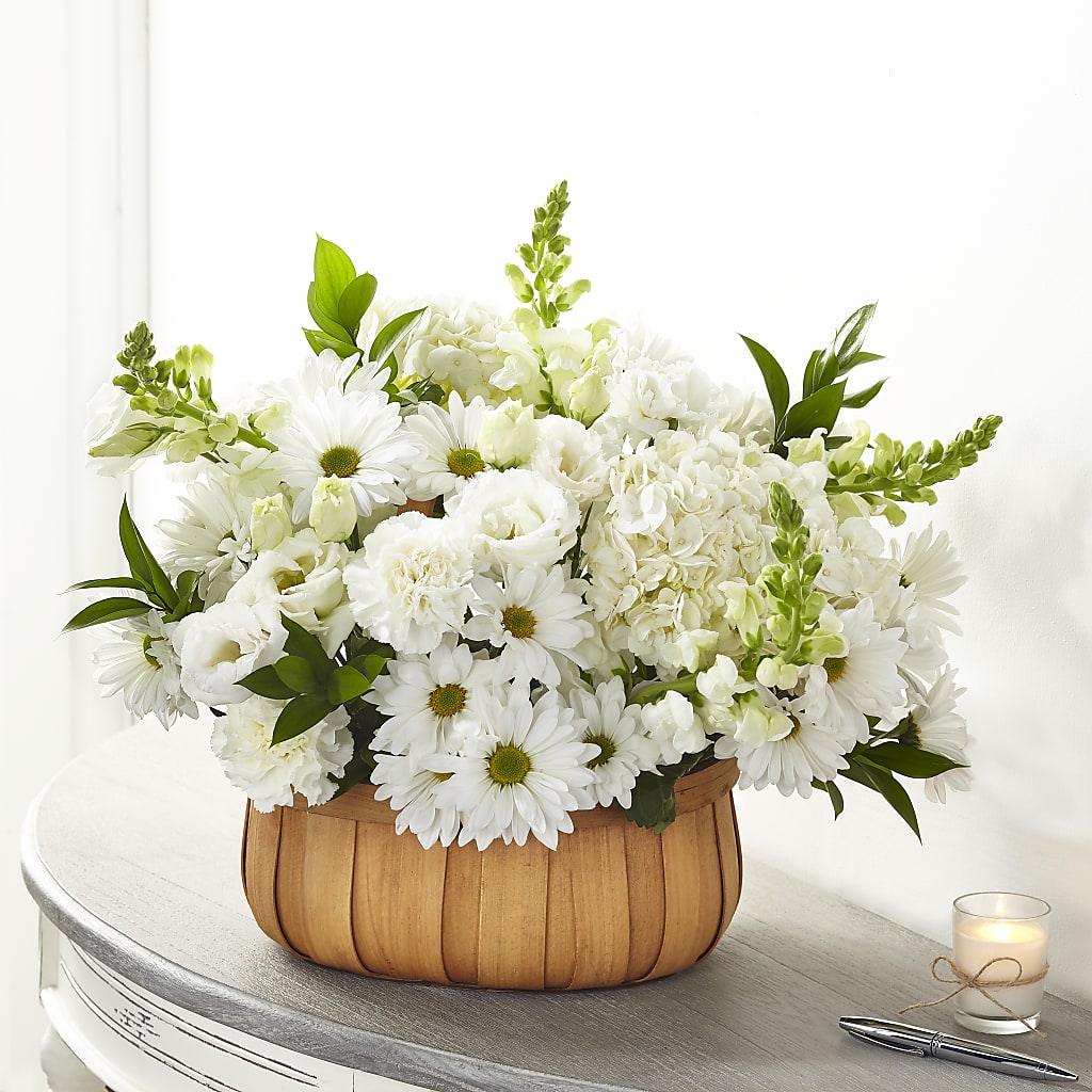 Pure Ivory Basket –  Talia Flowers, Ottawa ON