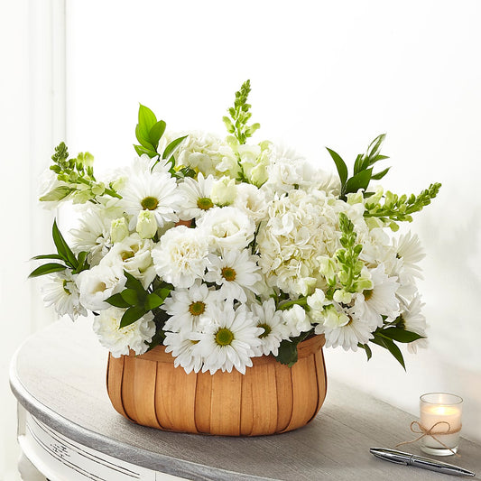 Pure Ivory Basket –  Talia Flowers, Ottawa ON