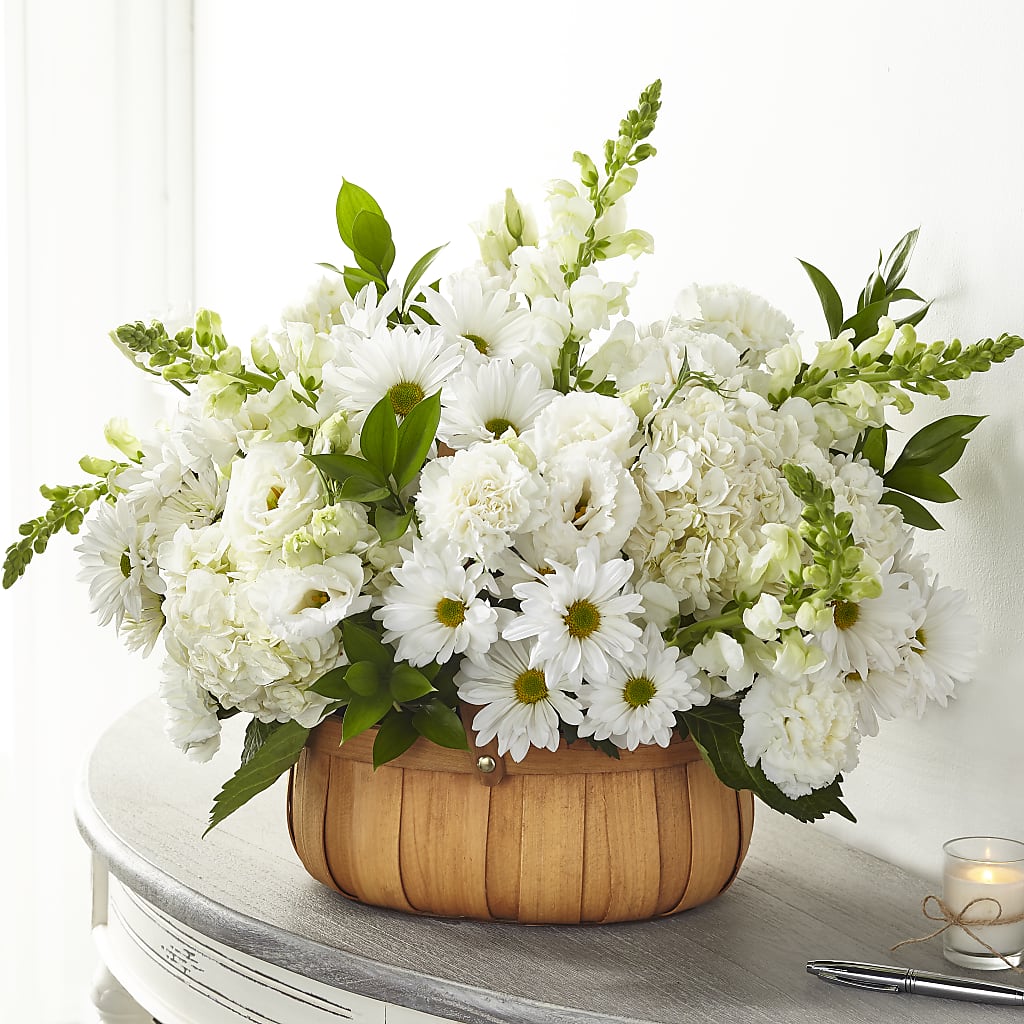 Pure Ivory Basket –  Talia Flowers, Ottawa ON