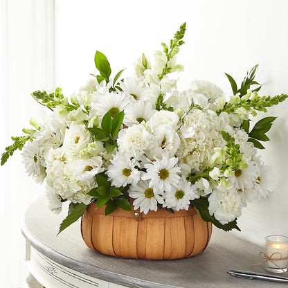 Pure Ivory Basket –  Talia Flowers, Ottawa ON