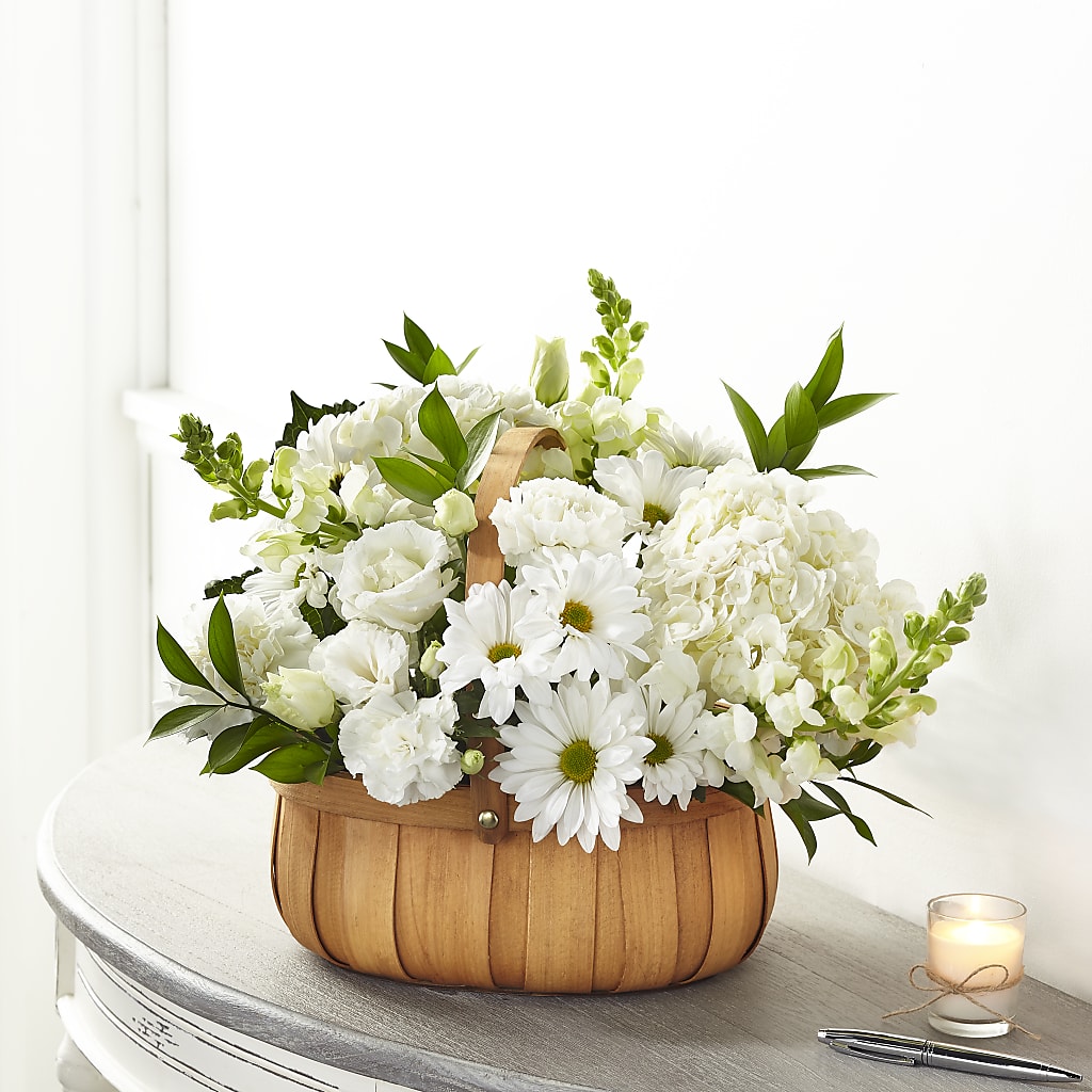 Pure Ivory Basket –  Talia Flowers, Ottawa ON
