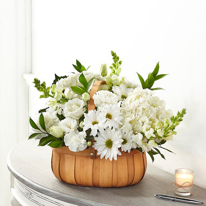 Pure Ivory Basket –  Talia Flowers, Ottawa ON