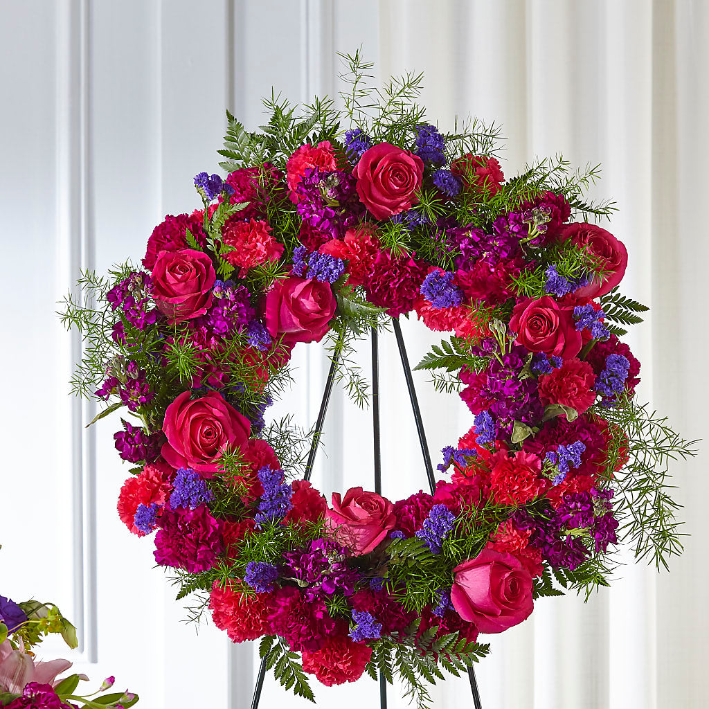 Calming Colors Wreath –  Talia Flowers, Ottawa ON