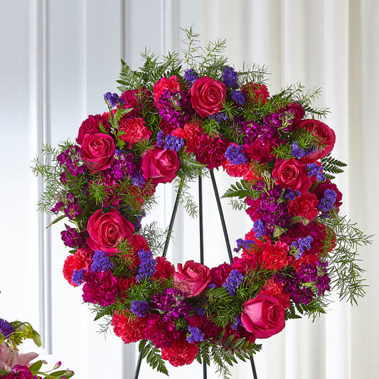 Calming Colors Wreath –  Talia Flowers, Ottawa ON