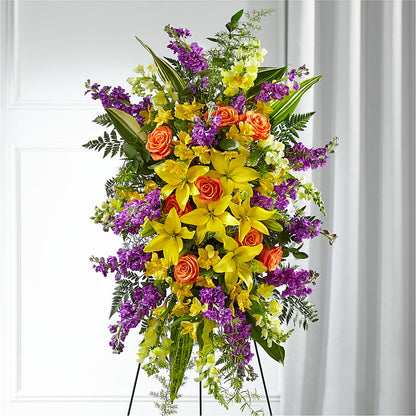 Thoughtful Prayers Standing Spray –  Talia Flowers, Ottawa ON
