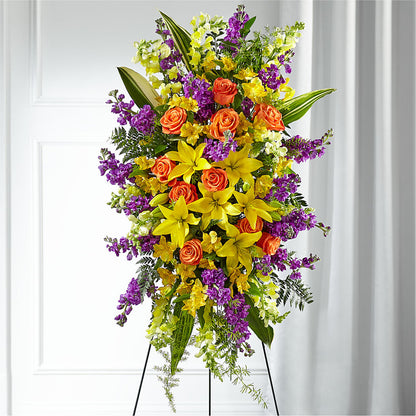 Thoughtful Prayers Standing Spray –  Talia Flowers, Ottawa ON